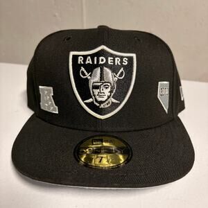 New Era 59Fifty Las Vegas Raiders Identity Fitted Hat 7 1/4